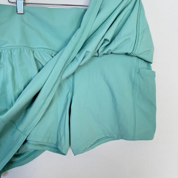 Athleta Salutation Stash Pocket 14.5" Skort 1X Green performance Athletic Golf - Picture 9 of 11